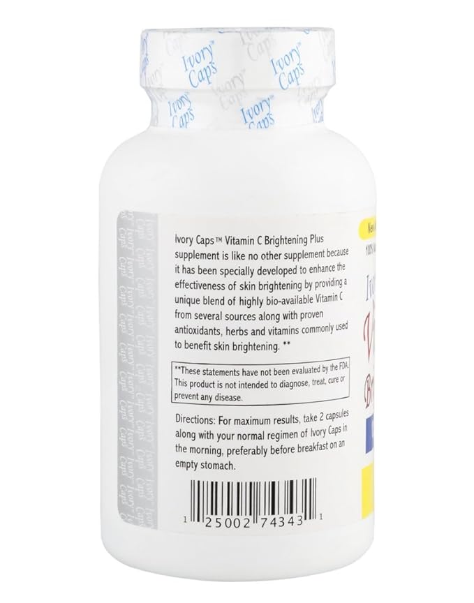 3 Pack - Ivory Caps Maximum Strength Vitamin C Brightening Plus 60 Caps