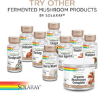 SOLARAY Maitake, Reishi, & Shiitake Mushroom Complex Capsules - Mushroom Supplement for Men & Women, 600 mg per Serving, Immune Health Support - 100 Veg Caps