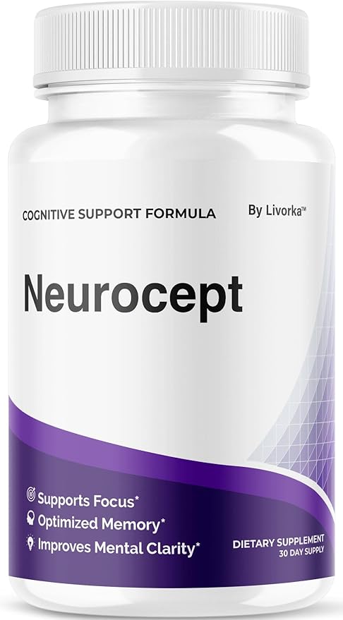 Neurocept Brain Supplement Capsules - Official Neuro cept Brain & Memory Focus Support Advanced Formula, Neurocept Pills Daily Support for Overall Health & Wellness, 60 Capsules for 1 Month
