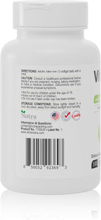 Nutra Vitamin E 1000 IU Softgels (as DL-Alpha-tocopheryl Acetate) – Antioxidant Support, Skin & Hair Health, 100 Softgels – Vitamin E Complex Formula