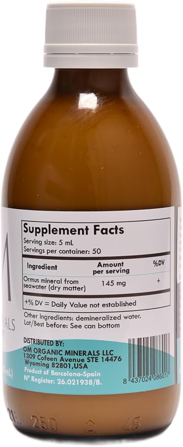 OM Monoatomic Minerals - 250ml | Ormus Liquid Supplement | AGQ Labs Certified - Heavy Metals Free | Advanced Biohacking, Mental Clarity & Brain Function | Conscious Luxury