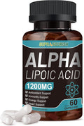 Alpha Lipoic Acid 1000mg 6-in-1 Nerve Support Supplement with Benfotiamine, B1, B12, Grape Seed & Ubiquinol Non-GMO - 60 Capsules, 30-Day Supply