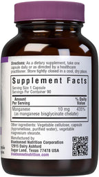 BlueBonnet Nutrition Albion Chelated Manganese, Amino Acid Chelate, Soy, Dairy & Gluten-Free, Non-GMO, Kosher Certified, Vegan, 90 Count