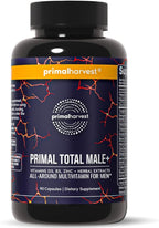 Primal Harvest Total Male+ Multivitamin for Men Vitamins, Minerals and Herbal Support for Energy, Vitality, Immune Health and Performance (1 Pack (90 Count))