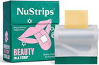 NuStrips™ Fast-Dissolving Beauty Strips with Biotin, Folate & Vitamin E – Hair, Skin & Nails Supplement – Supports Hair Growth & Reduces Hair Fall – Non-GMO, Vegan – Delicious Strawberry (30 Strips)