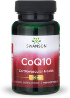 Swanson CoQ10 - Energy Antioxidant Support - Coenzyme Q10 Supplement - (100 Softgels, 100mg Each)