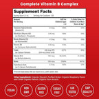 NutraChamps Vitamin B Complex for Kids, B1, B2, B3, B6, B7, B9 & Methyl B12, Kids B Complex Liquid Drops Supplement, Energy, Focus, Metabolism, Natural Berry, 120 Servings, 4 Month Supply (Pack of 2)