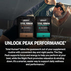 ONNIT Total Human Adult Multivitamin Comprehensive Capsule Packs with Day and Night Support, Daily Vitamin Packs for Men and Women, Dietary Supplement Capsules, 30-Day Supply, 60 Packs
