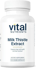 Vital Nutrients Milk Thistle Extract 250mg - Vegan Milk Thistle Supplement for Liver Function & Detox - Antioxidant Support for Glutathione Production - Gluten, Dairy, Soy Free - Non-GMO - 60 Capsules