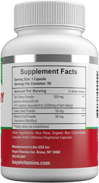HAYAT Vitamins Vegan Natural Tart Cherry Extract 3000 MG, 3 Month Supply, Potent 10:1 Extract, All Natural, Certified Halal, 90 Capsules,