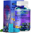 Magnesium L-Threonate Gummies w. Apigenin L-Theanine, Advanced 11-in-1 Magnesium Supplements w. Vitamin D3 K2 B6 for Sleep Cognitive Brain & Relax, High Absortption Magnesium Gummies for Adults & Kids