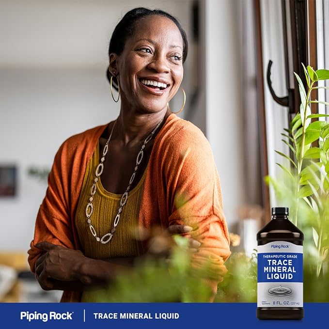 Piping Rock Trace Mineral Liquid | 8 fl oz | Therapeutic Grade Supplement | Non GMO, Gluten Free