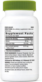 GNC SuperFoods Kelp | Plus Calcium and Iodine | Vegetarian - 180 Tablets