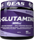 EAS L-Glutamine Powder | 99.5% Purity AjiPure Glutamine | Maximize Muscle Growth & Recovery | Improve Nitrogen Balance | 400mg, 80 Servings (Unflavored)
