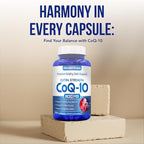 CoQ10 800mg Capsules | Vegan Friendly Coenzyme Q10 800mg from Easy Absorption Ubiquinone Supplement for Skin Heart and Energy Support | Made in The USA in cGMP Facilities (100 Servings)