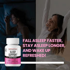 JUNG KWAN JANG Sleep Support GABA Complex 500mg with American Ginseng - Sleep Aid Supplement for Meditation Support, Better Sleep, and Increased Energy, 60 Capsules for Men and Women