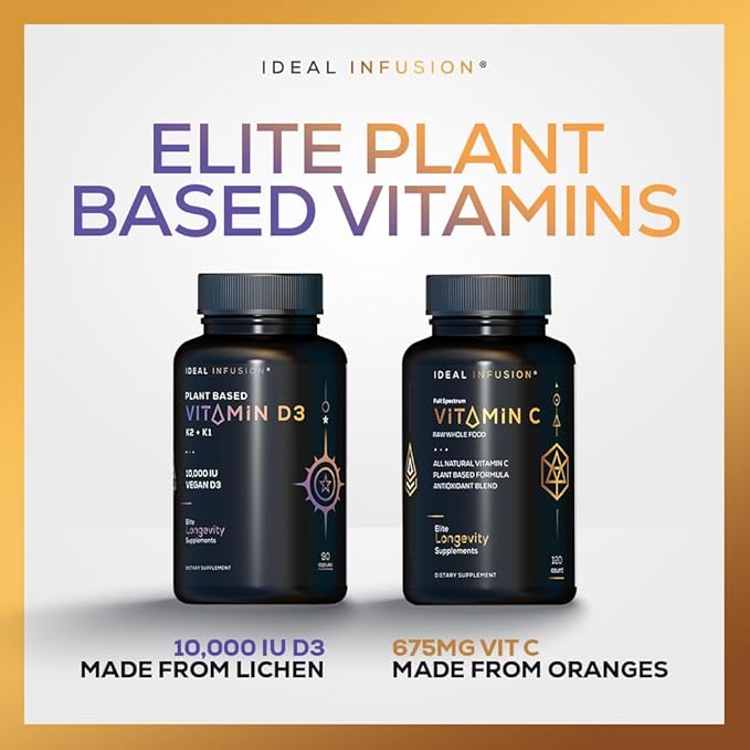 Whole Food Vitamin C Supplement 675mg – Plant Based Vitamin C Complex from Organic Oranges, Acerola Cherry & Natural Fruit Cofactors – Immune & Antioxidant Support – Vegan, Non-GMO – 120 capsules