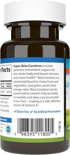 Carlson Laboratories Super Beta Carotene-25,000 IU (7,500 mcg RAE) 50 Softgel