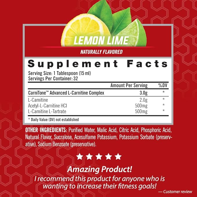 iSatori L-Carnitine LS3 3000, Triple-Blend Liquid L Carnitine Supplement, with Acetyl & Tartrate, Stimulant Free Energy, Low Calories, Sugar or Gluten, Keto-Friendly, Lemon Lime (32 Servings)