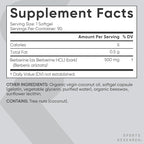 Sports Research Berberine Supplement with Coconut Oil - Herbal & Ayurvedic Metabolic Health Support - Berberine 500mg, 90 Softgels - Gluten-Free, Non-GMO Berberine Powder (Pack of 2)