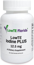 Iodine Plus 12.5 mg - 90 Vegetarian Capsules for Energy, Mood, & Healthy Body Function | Iodine Supplement for Strengthening Hair, Nails, & Teeth | Regulates Metabolism