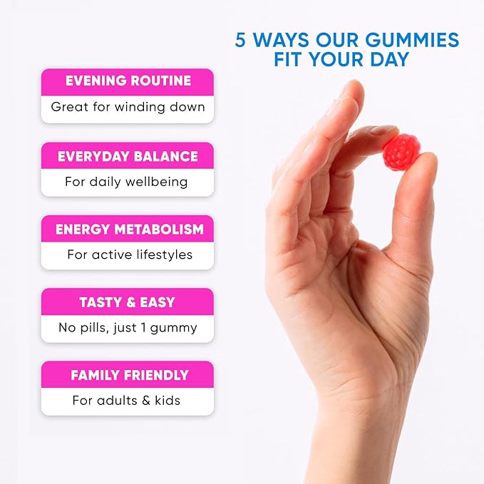 Magnesium Glycinate Gummies 400mg, High Absorption Magnesium Supplement for Women, Men and Kids, Muscle Support and Relaxation, Sugar Free, Vegan, 60 Days Supply