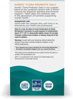 Nordic Naturals Nordic Flora Probiotic Daily - 60 Capsules - 4 Probiotic Strains with 12 Billion Cultures - Optimal Wellness, Immune Support, Digestive Health - Non-GMO, Vegan - 30 Servings