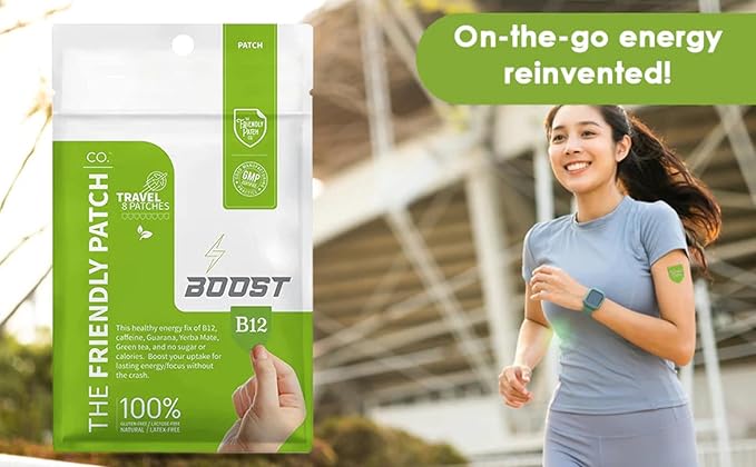 The Friendly Patch Boost Patch - Travel 8 Pack.