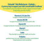 Culturelle Kids Multivitamin + Probiotic For Kids (Ages 2+) - 60 Count, Peach-Orange & Mixed Berry Flavor - Digestive Health & Immune Support Gummies with Lutein to Support Eye Health