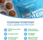 Paleovalley 100% Grass Fed Beef Bone Broth Protein Powder - Rich in Collagen Peptides for Hair, Skin, Gut Health, Bone and Joint Support - 13g Protein Per Serving - No Gluten or GMOs - Vanilla