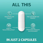 Natural Purge Uric Acid Flush, Support Uric Acid Cleanse and Balance, Joints and Mobility, Tart Cherry, Celery Seed and Eucommia Leaf Extract, Feet and Joint Support Supplement, 60 Capsules