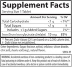 Carlson - Kid's Chewable Iron, 15 mg, Superior Absorption, Blood Health, Energy Production & Optimal Wellness, Natural Strawberry Flavor, 30 Tablets