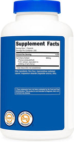 Nutricost Tart Cherry Extract 240 Vegetarian Capsules for 240 Servings per Bottle - Gluten Free, Non-GMO