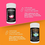 Intelligent Labs 2-in-1 Bundle of Kids’ Probiotics with Hydrolyzed Guar Gum and FOS + Women’s Probiotics (UTI Formula with Cranberry & D-Mannose), No Refrigeration Required, 2 Months Supply Per Bottle