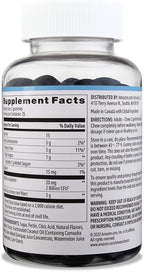 Amazon Brand - Solimo Prebiotic & Probiotic Gummies, 2 Billion CFU, Blue Raspberry, 50 Count (2 per Serving)