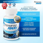 NeuropAWAY Nerve Support Supplement, R-Alpha Lipoic Acid to Help Provide Nerve Relief and Health in as Little as 5 Days, Acetyl-L-Carnitine, Taruine, Vitamin B12, L-Citrulline 60 Capsules
