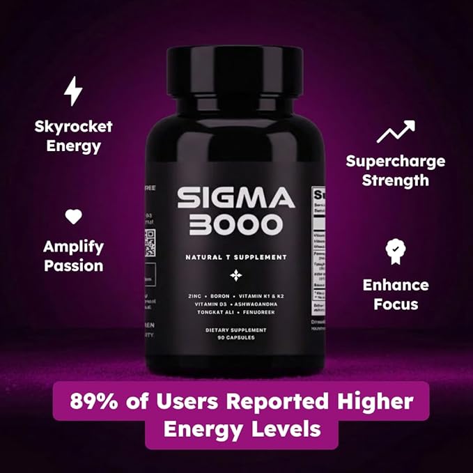 Natural Testosterone Booster for Men - Increase Energy, Stamina & Muscle Growth - Premium Male Enhancement Supplement with Ashwagandha