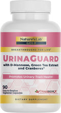 Nature's Lab Gold UrinaGuard - Premium Urinary Tract Support with D-Mannose, Cranberry Extract & Green Tea - 90 Vegetarian Capsules for Women's Bladder Health