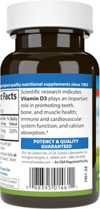Carlson - Vitamin D3, 2000 IU (50 mcg), Immune Support, Bone Health, Muscle Health, Cholecalciferol, Vitamin D Supplements, Vitamin D3 Soft Gels, 120 Softgels