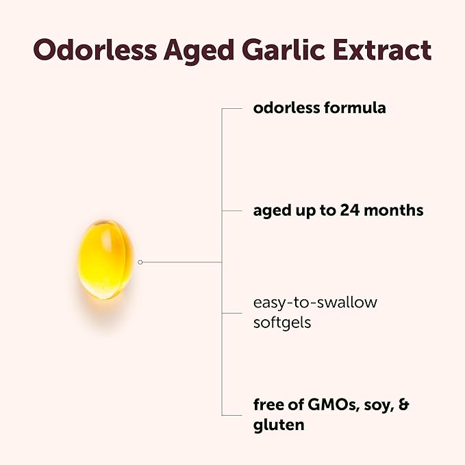 Micro Ingredients Odorless Garlic, 150 Softgels | 2 Years Aged Garlic Extract | Grown Allium Sativum Bulb | Natural Herbal Supplements | Non-GMO, Gluten Free
