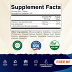 Vitamatic Ferrous Fumarate 325 mg + Vitamin C 100 mg (104 mg Elemental Iron) – High Potency Iron Supplement – Gentle on Stomach, 120 Coated Tablets, Made in USA