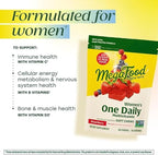 MegaFood Multivitamin for Women, One Daily Multivitamins, Soft Chews with Folate, Methylated B12, Vitamin B6, Biotin, Vitamin D3, C & A - Mixed Berry Flavor - Vegetarian, Non-GMO - 30 Chews, 2 Pack
