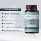 by Palak Notes Stabilized Trans-Resveratrol 600 MG -Liposomal Trans Resveratrol - Green Tea Leaf Extract - Grape Seed Extract - Gluten Free - Non-GMO - 60 Capsules