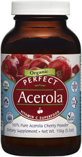 Perfect Supplements – Perfect Acerola Powder – 156 Grams – 100% Pure Acerola Cherry – All-Natural Vitamin C Superfood – Immune System Support