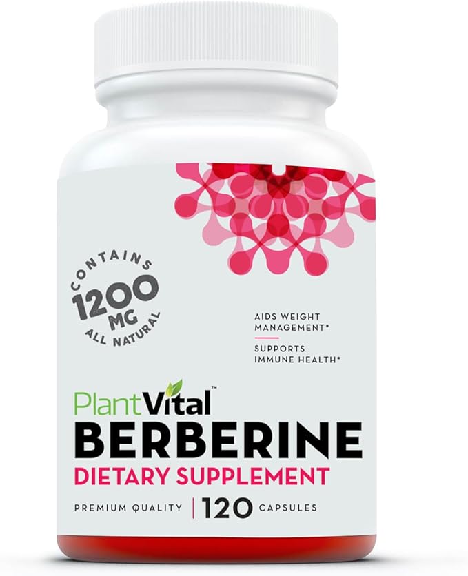 Plantvital Bundle Power Duo: Berberine 500mg-120 Capsules for Immunity & Cardio Health and D Mannose with Cranberry 1000mg-120 Capsules for Urinary Tract Support -Vegan, Non-GMO.