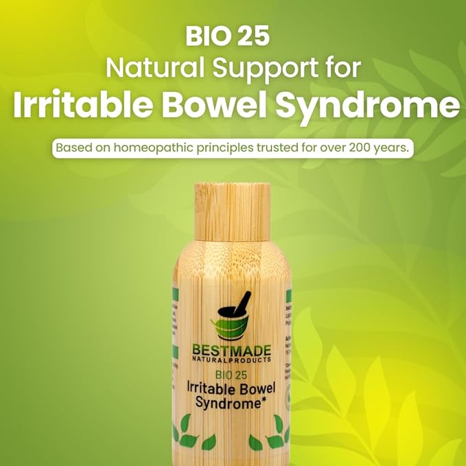 Bestmade Natural Products Digestive Comfort Solution BIO25 - Natural Remedy for Irritable Bowel Syndrome, Soothe Discomfort & Support Digestive Balance, 350 Pellets