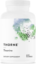 THORNE - Theanine - 200 mg of L-Theanine - Supports a Healthy Stress Response, Relaxation, Focus, Memory & Positive Mood - Increases Brain Alpha-Wave Production* - Third-Party Certified - 90 Capsules