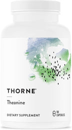 THORNE - Theanine - 200 mg of L-Theanine - Supports a Healthy Stress Response, Relaxation, Focus, Memory & Positive Mood - Increases Brain Alpha-Wave Production* - Third-Party Certified - 90 Capsules
