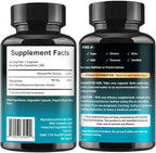 Magnesium Glycinate 500mg Chelate Capsules – 240 Count – 90mg Elemental Magnesium Per Serving – High Absorption Supplement – Non-GMO, Gluten Free – Made in USA