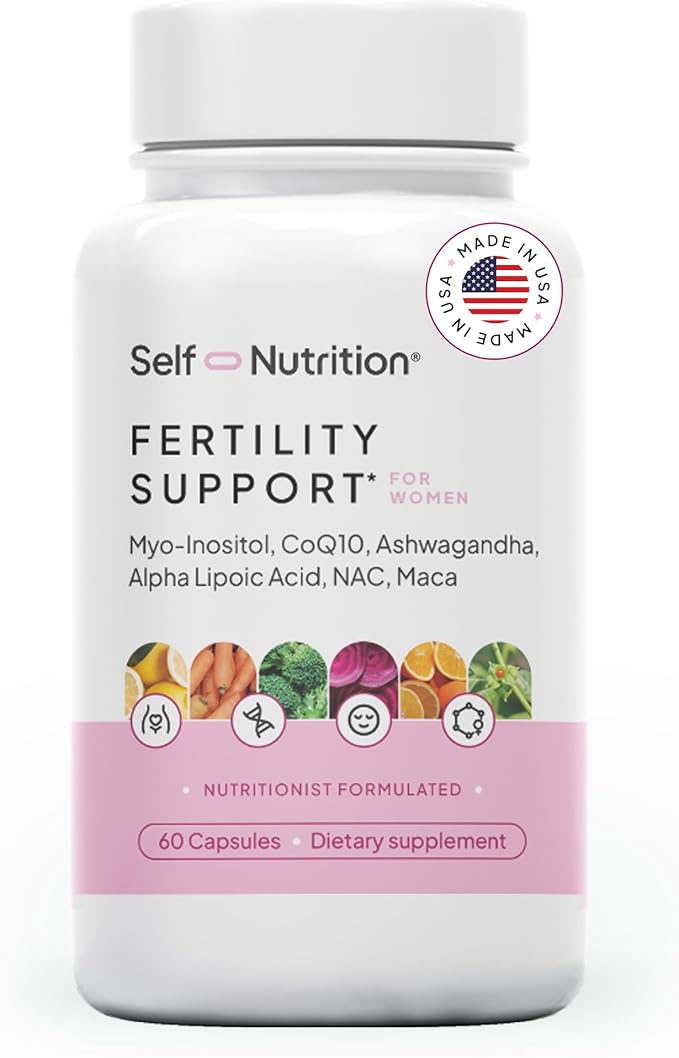Fertility Support for Women | Conception for Her, Coenzyme Q10, Ashwagandha, Myo-Inositol & More| Support Cycle Regularity & Ovulation| Vegan, Non-GMO, USA Made-60 Capsules